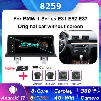 8-Ядерный Автомобильный Мультимедийный Плеер Android 11 Для BMW E81 E82 E87 E88 CIC CCC Система Idrive 4G LTE Carplay BT IPS Экран GPS Стерео FM
